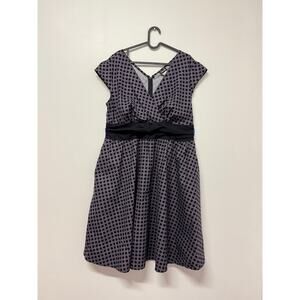 Retrolicious Vintage Retro style Polka Dots Dress with Sided Pockets Sz1X